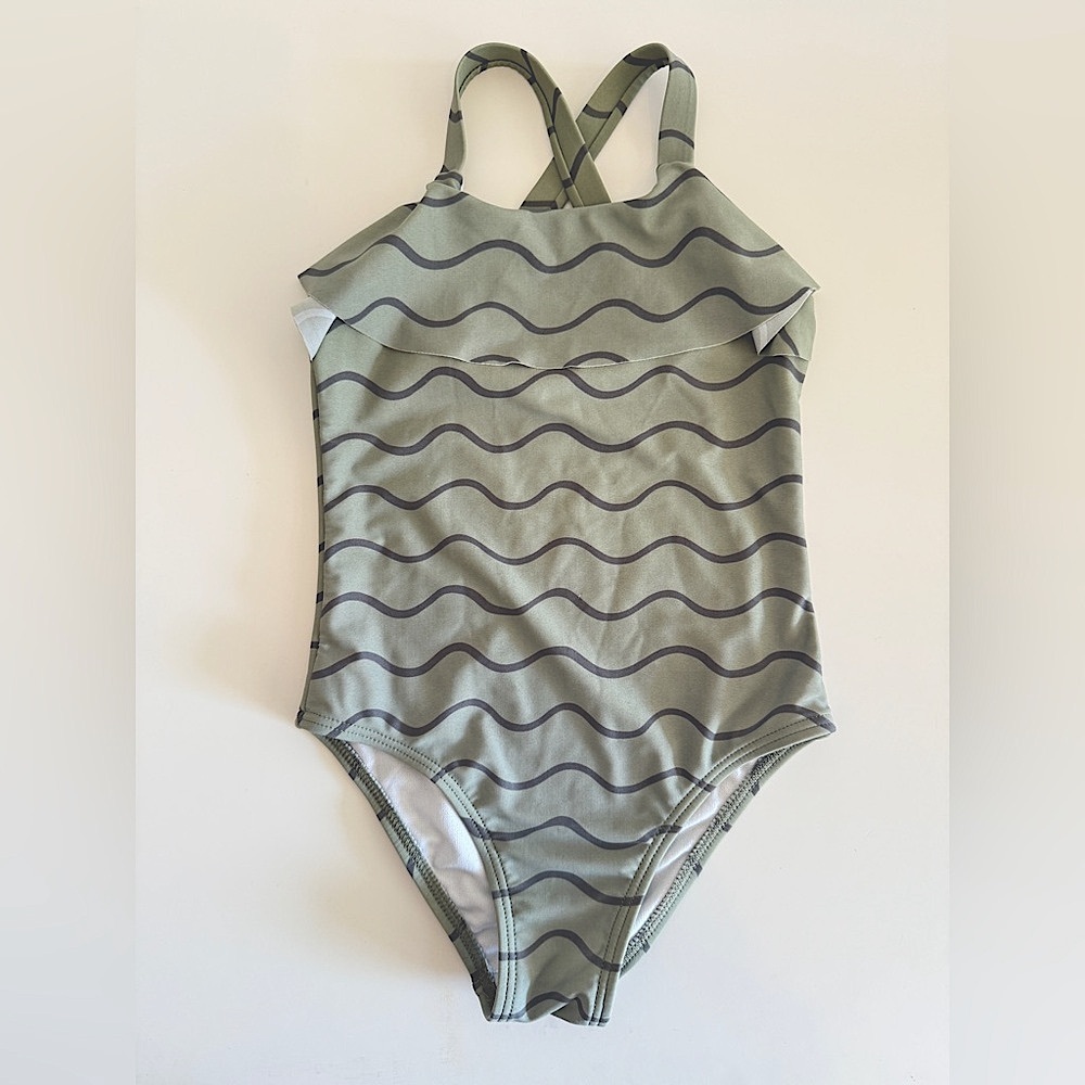 Rylee + Cru | Rolling Waves Swimsuit | Size 4/5 | Seafoam Green